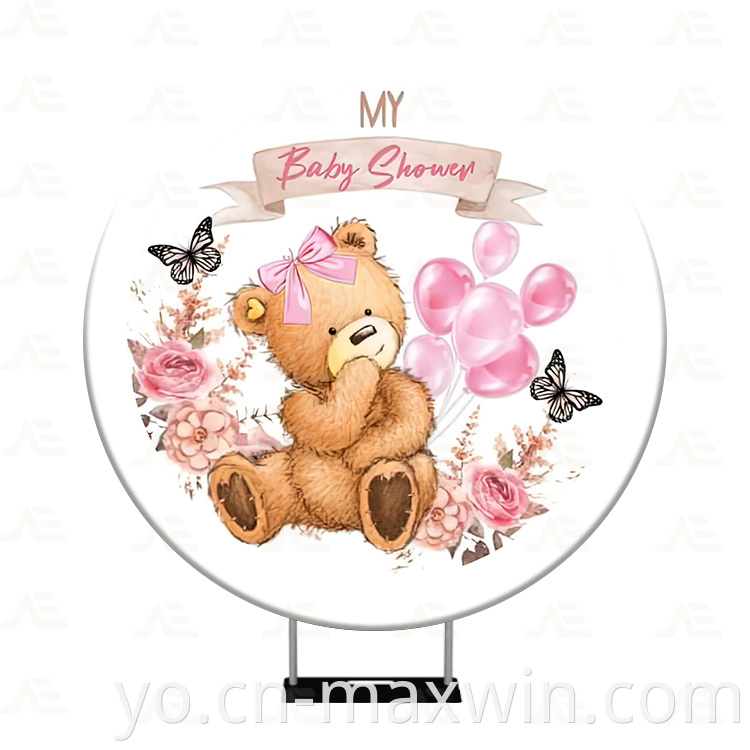 Yika yika Round Backdrop